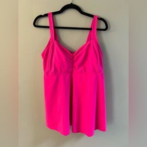 NWOT-Vibrant Pink Bathing Suit Top